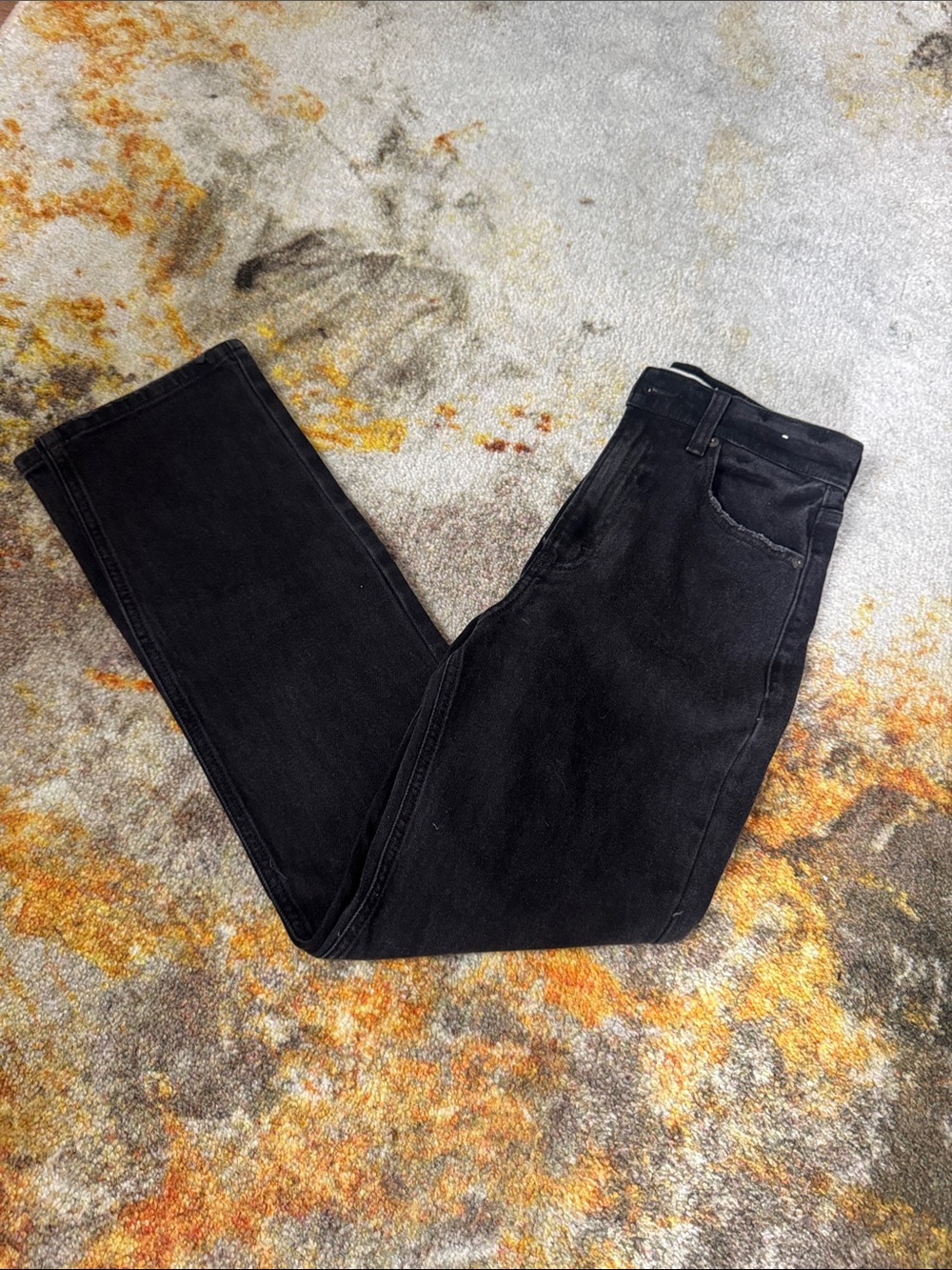Abercrombie & Fitch Black Straight-Leg Women's Jeans